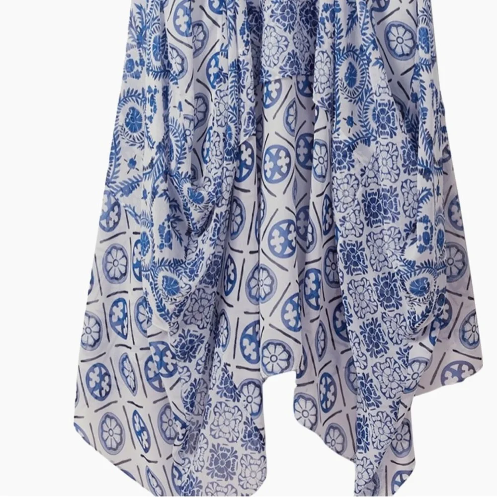 Reiss Blue High Low Sleeveless Dress - Picture 12 of 12